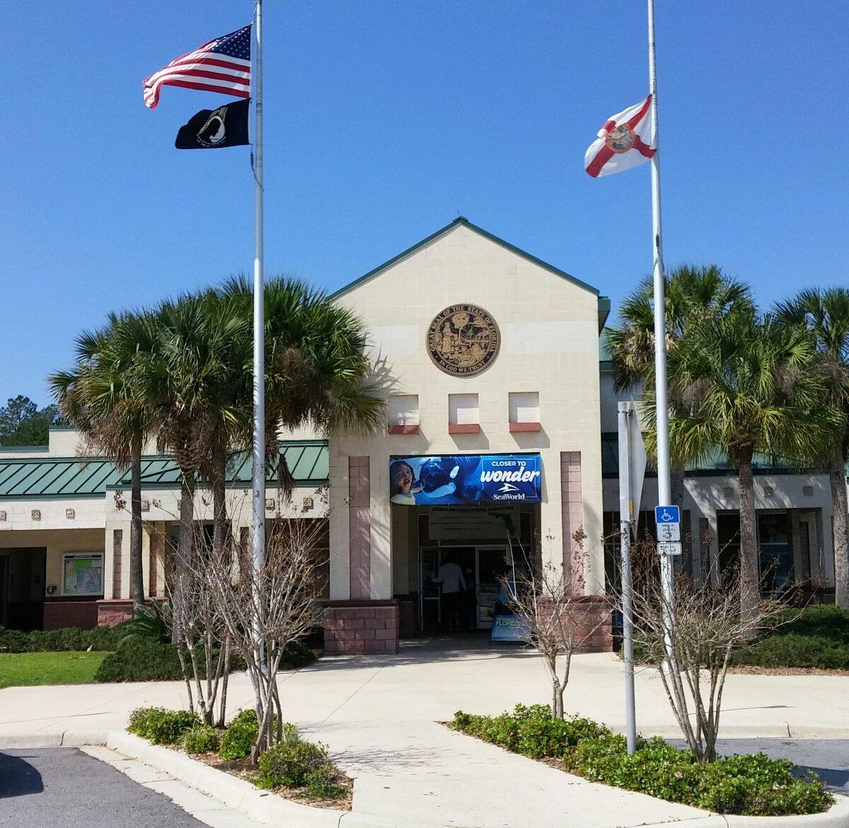 Florida welcome center on I 95.