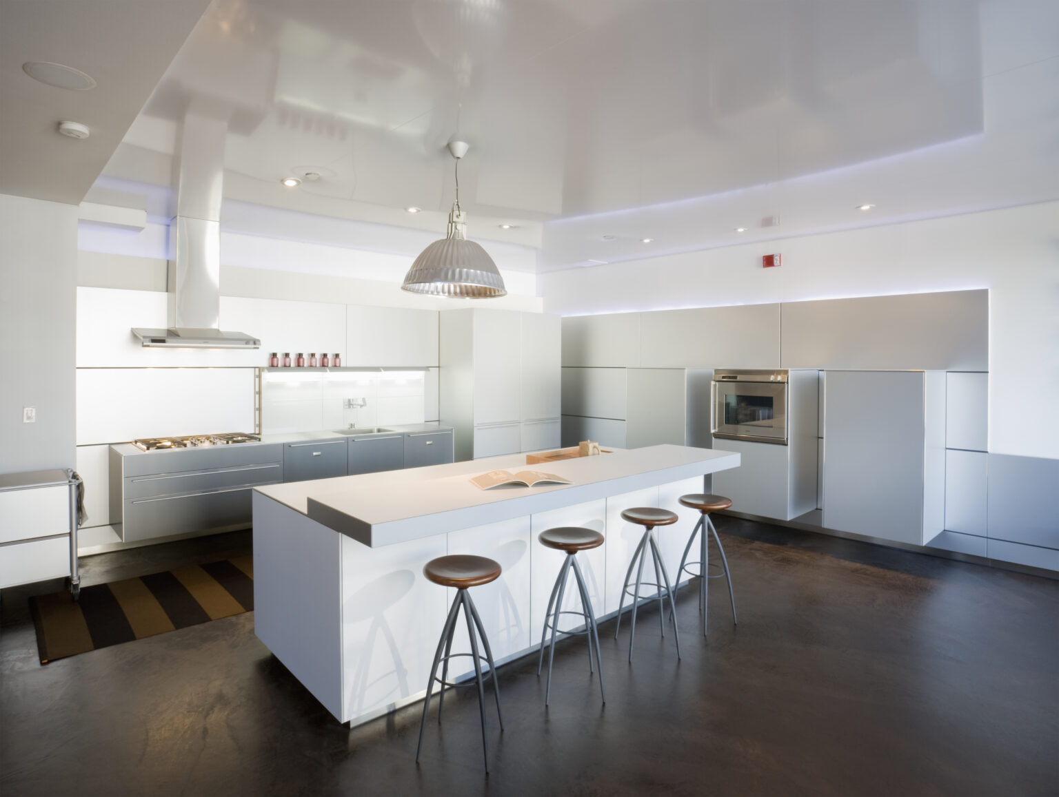 An all white kitchen